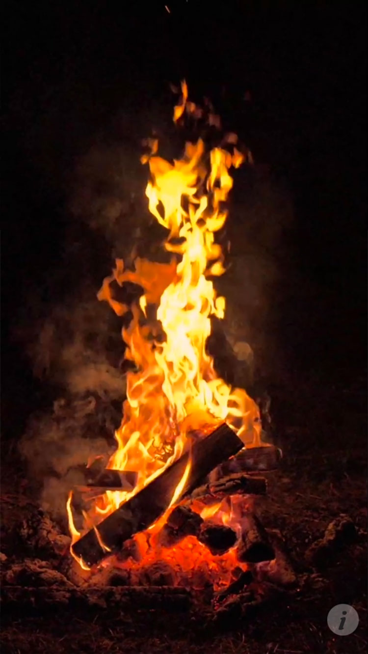 焚き火アプリの画面2