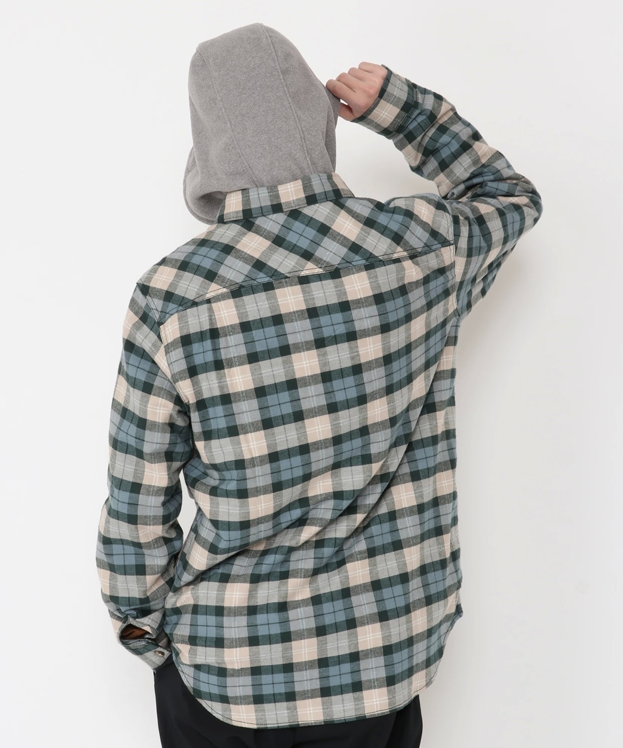 フレアガンストレッチフラネルフーディー(S Spruce Balanced Tartan): アウトレット商品以外用│コロンビア(Columbia )公式通販サイト
