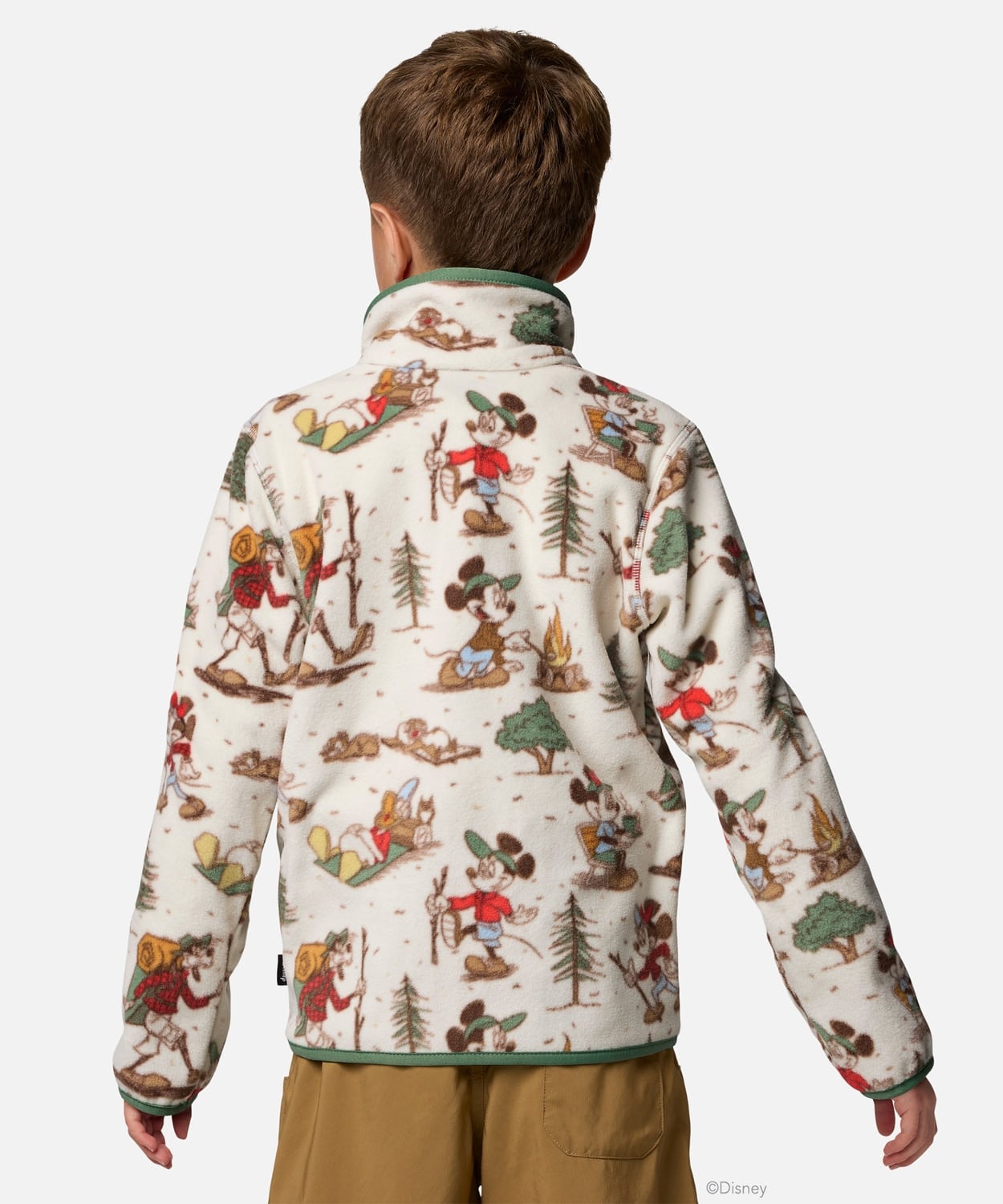 Kids】Y CSC X Disney ハーフスナップフリース(XXS Light Sand 