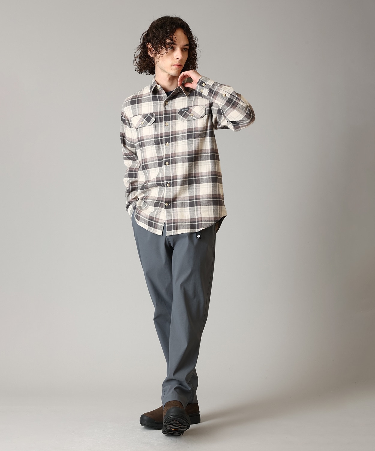 280Dark Stone Dispersed Plaid