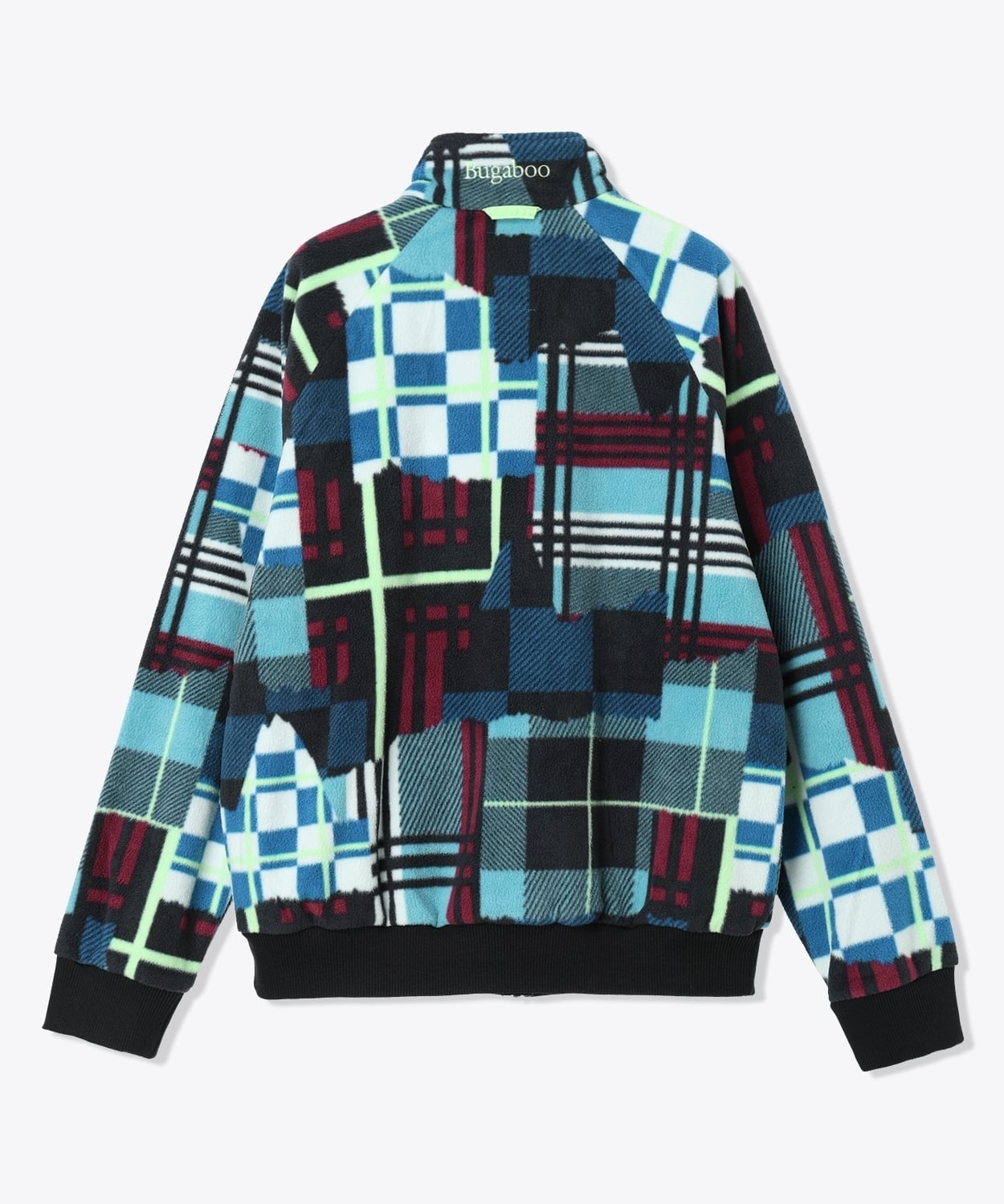 329Teal Plaidpatch Black