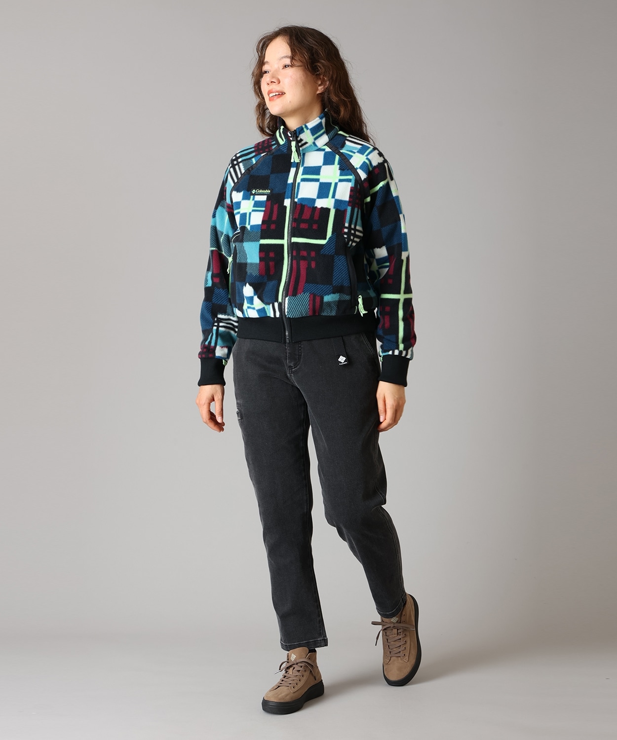 331Teal Plaidpatch Black