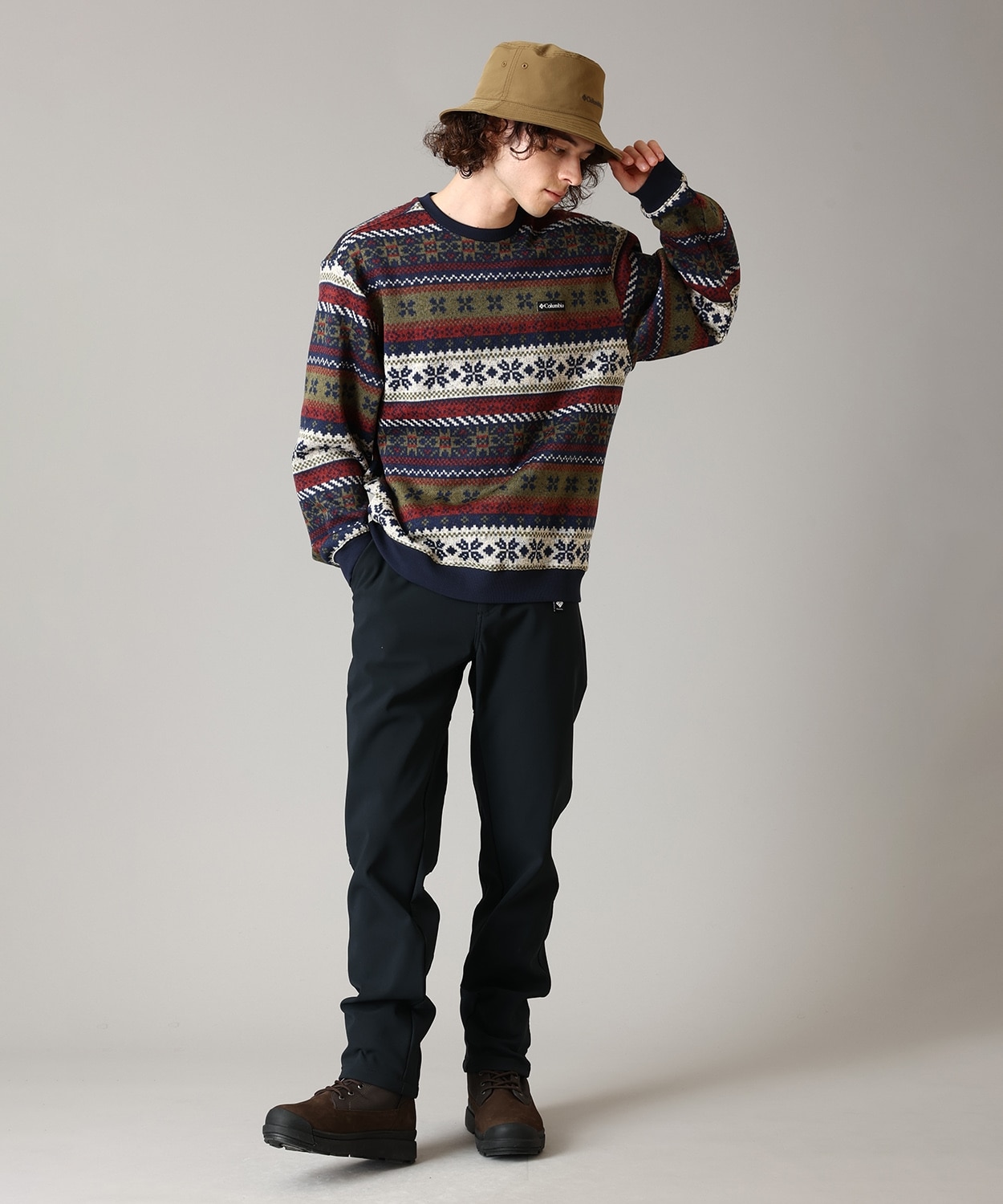 465Collegiate Navy Multi Pattern