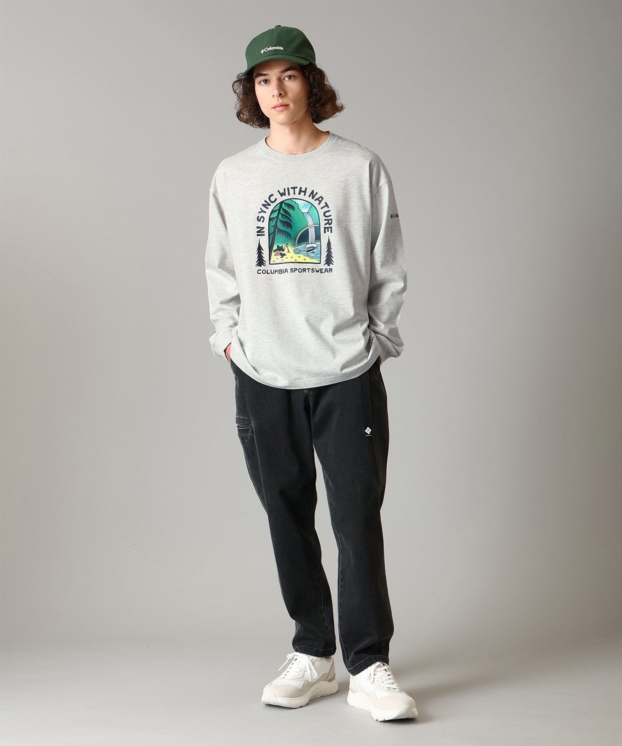 レイクトゥアベニューグラフィックロングスリーブTシャツ(S Fawn