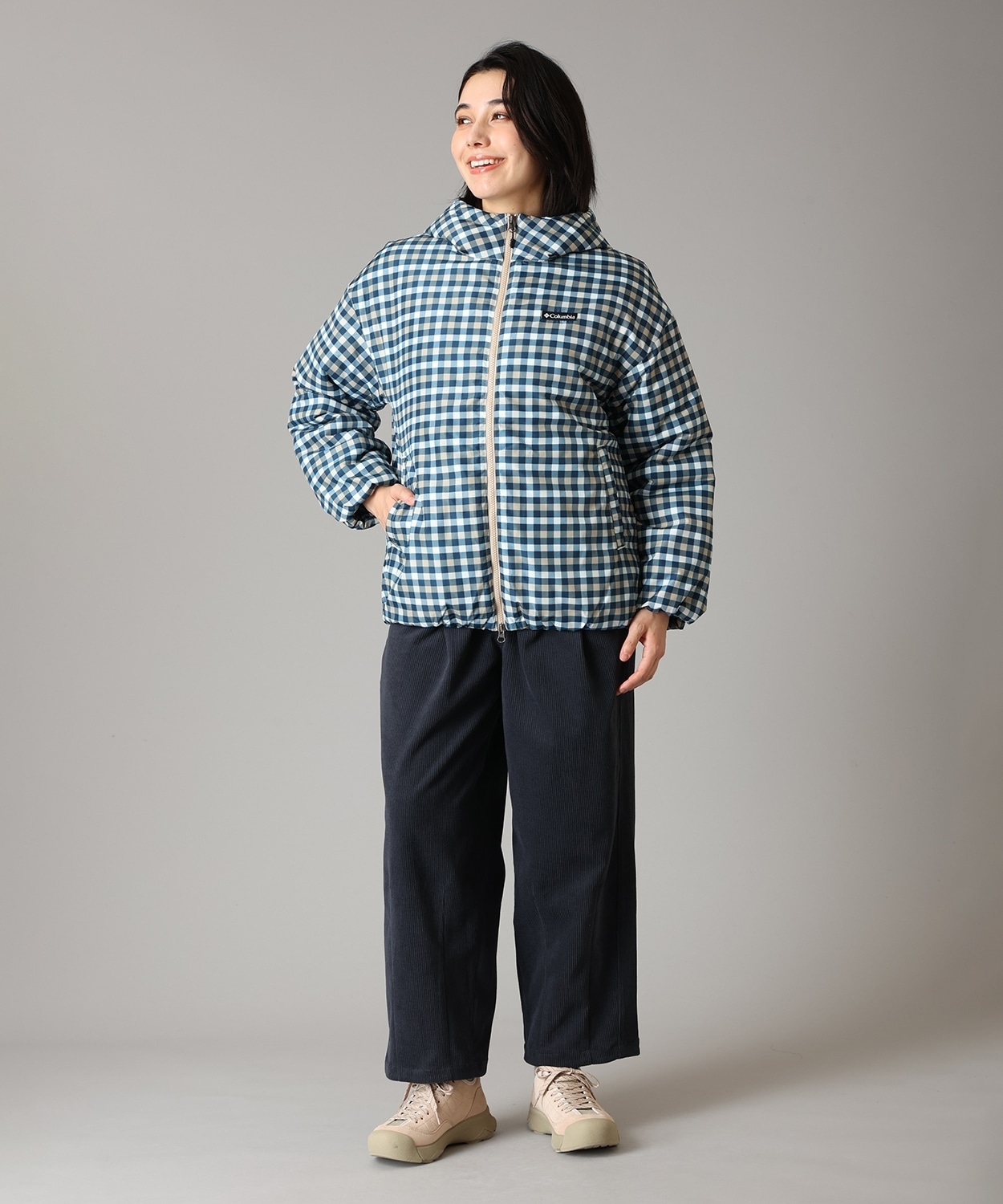425Columbia Navy Plaid