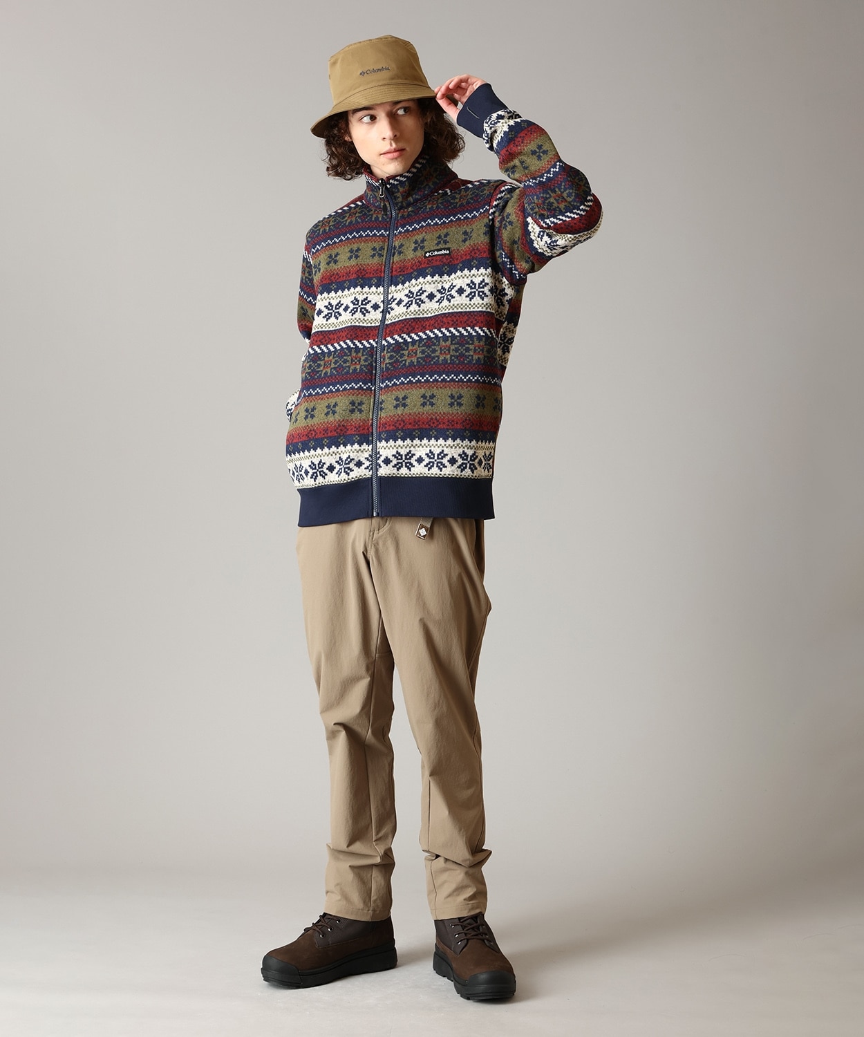 465Collegiate Navy Multi Pattern