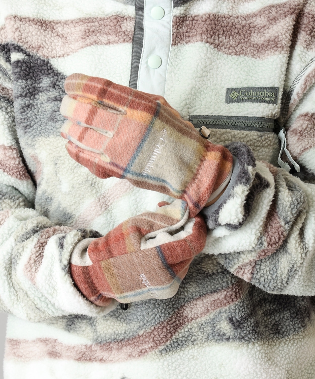 645Sandy Clay Plaid Print