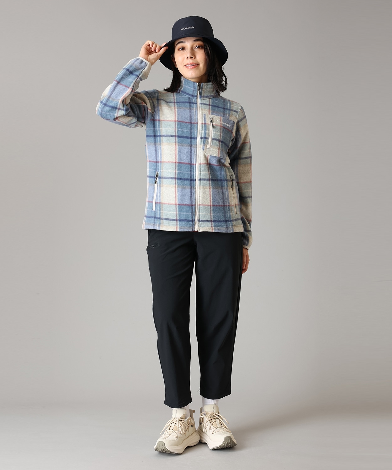 508Bluebell Plaid Print