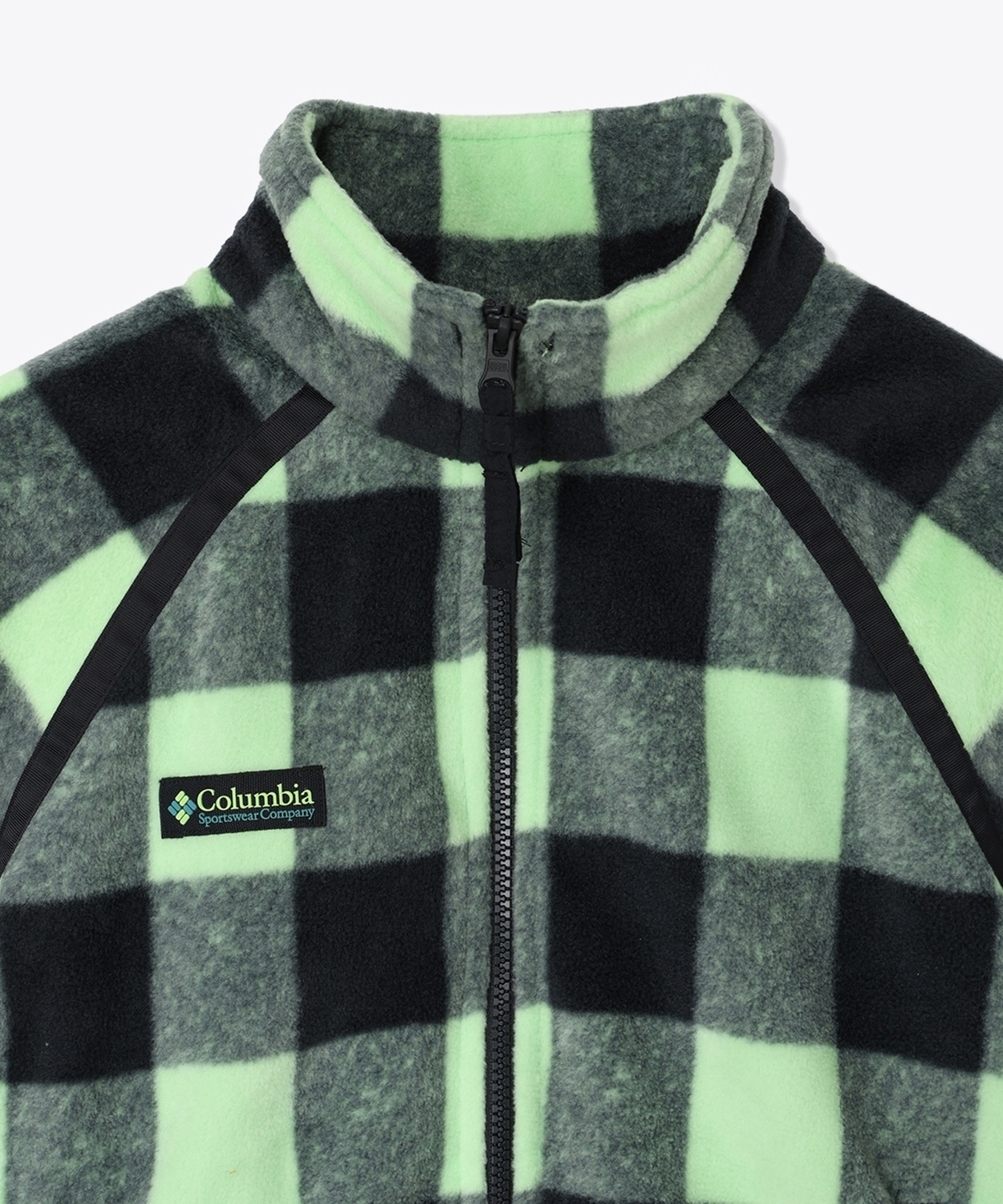 398Lime Glow Buffalo Check Black