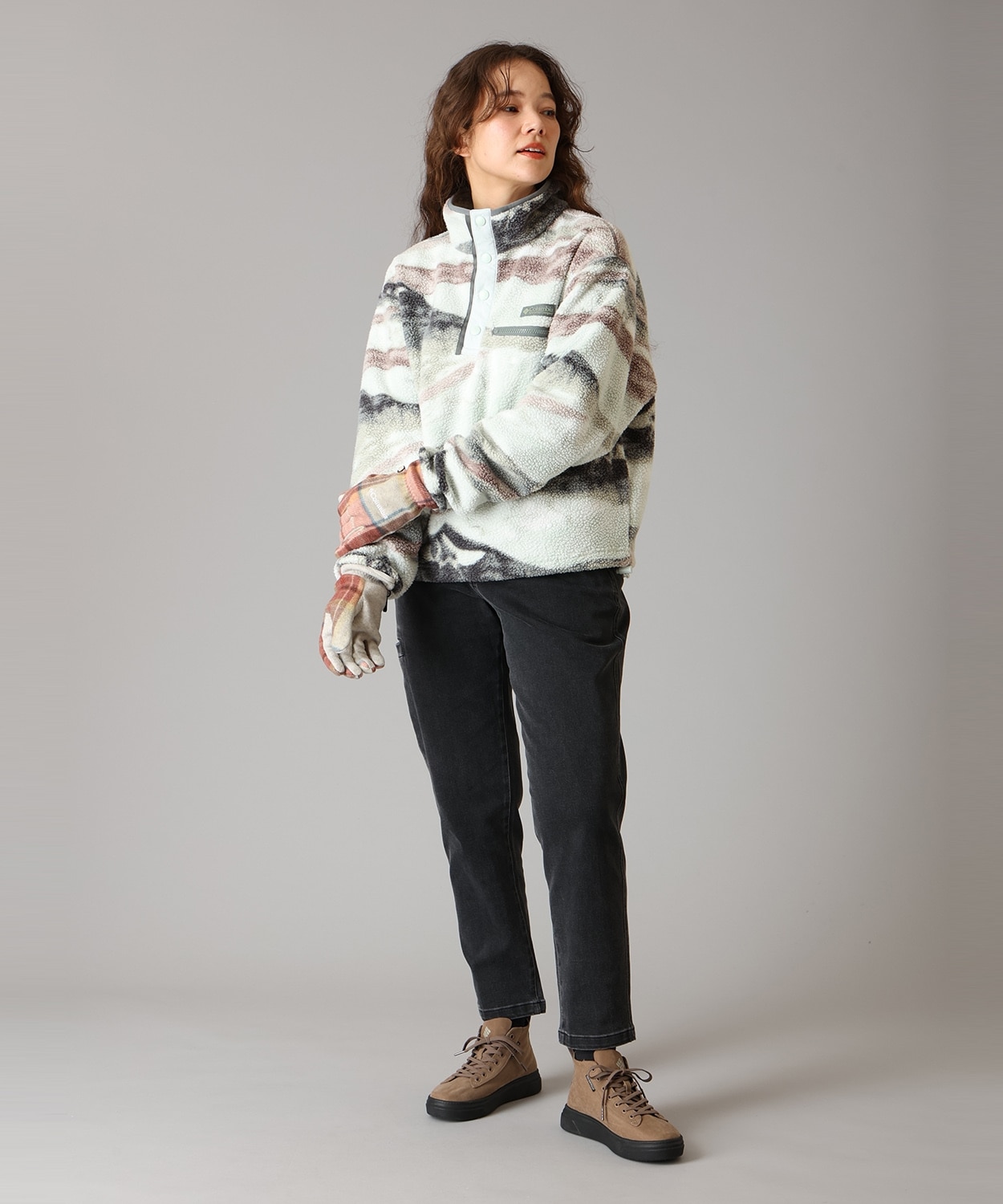 645Sandy Clay Plaid Print