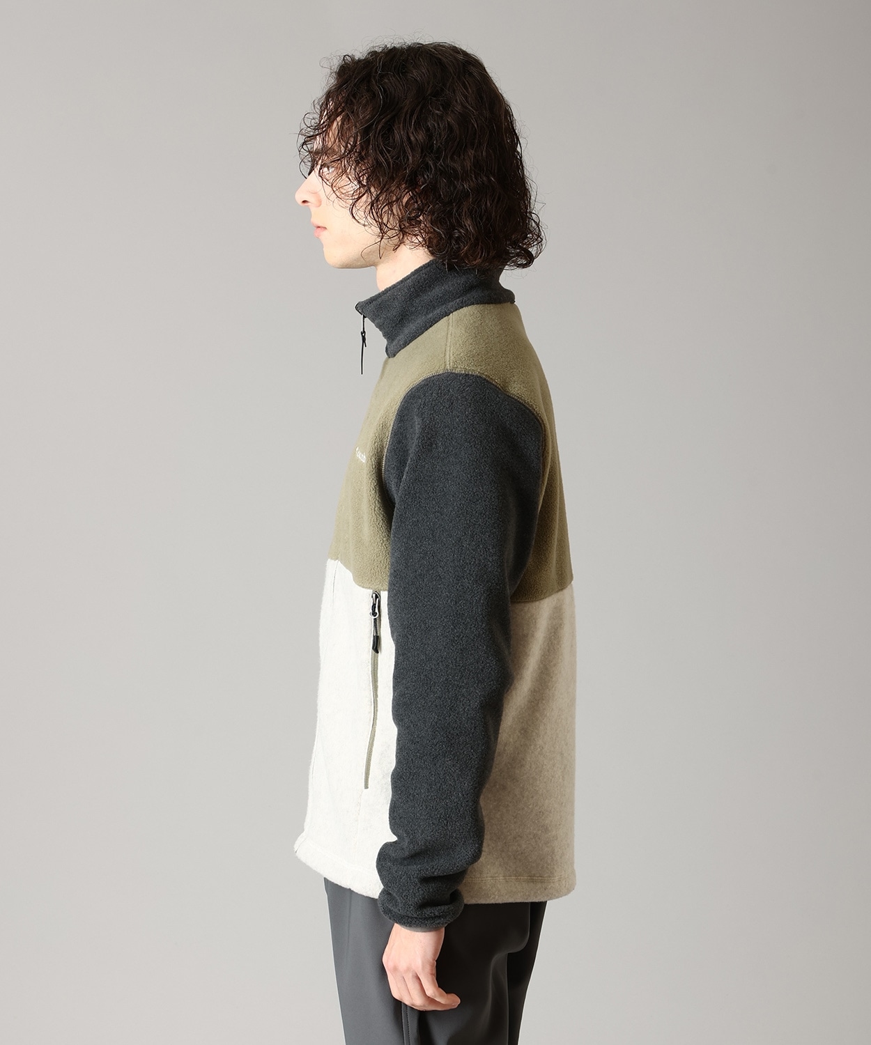 397Stone Green Herringbone