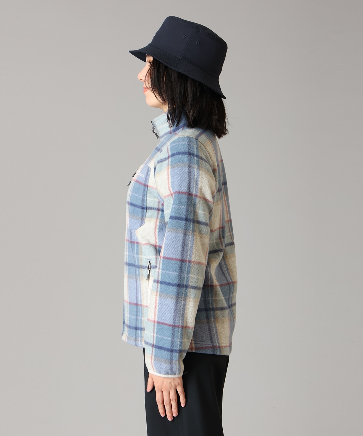 508Bluebell Plaid Print