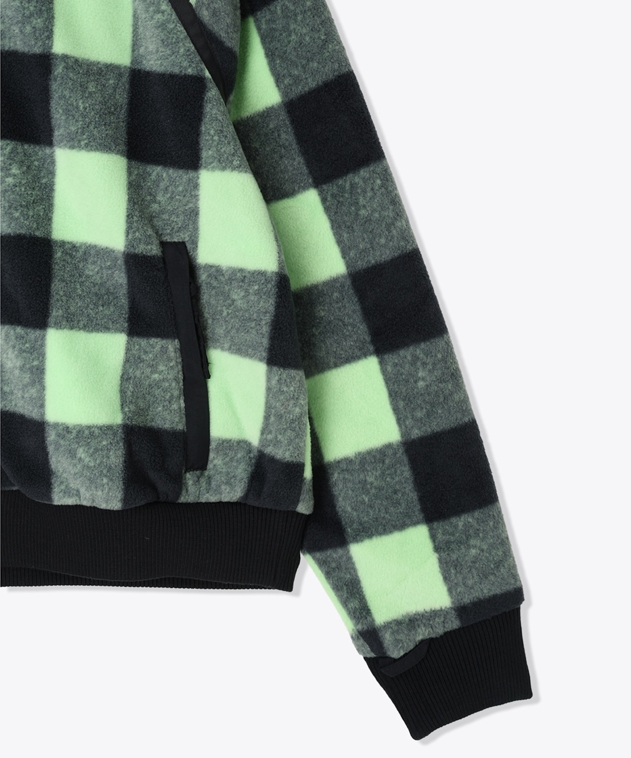 398Lime Glow Buffalo Check Black