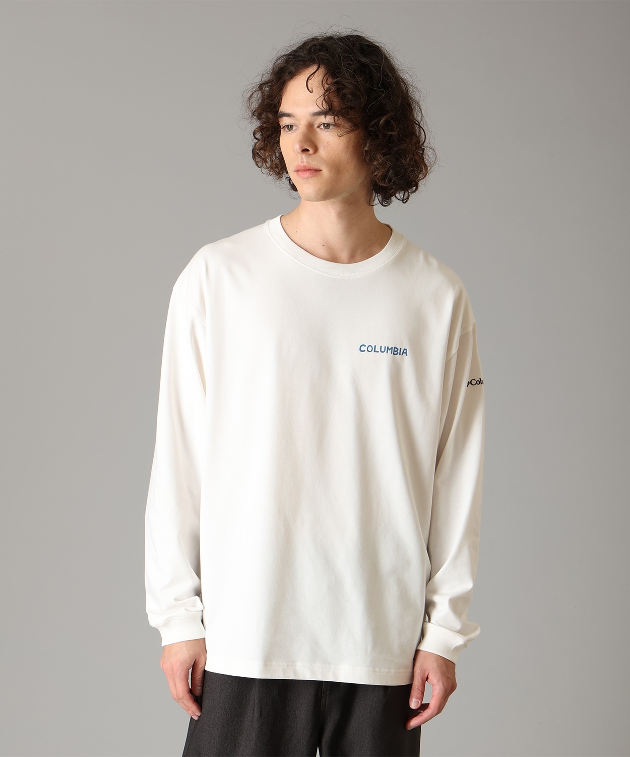 レイクトゥアベニューグラフィックロングスリーブTシャツ(S Sea Salt