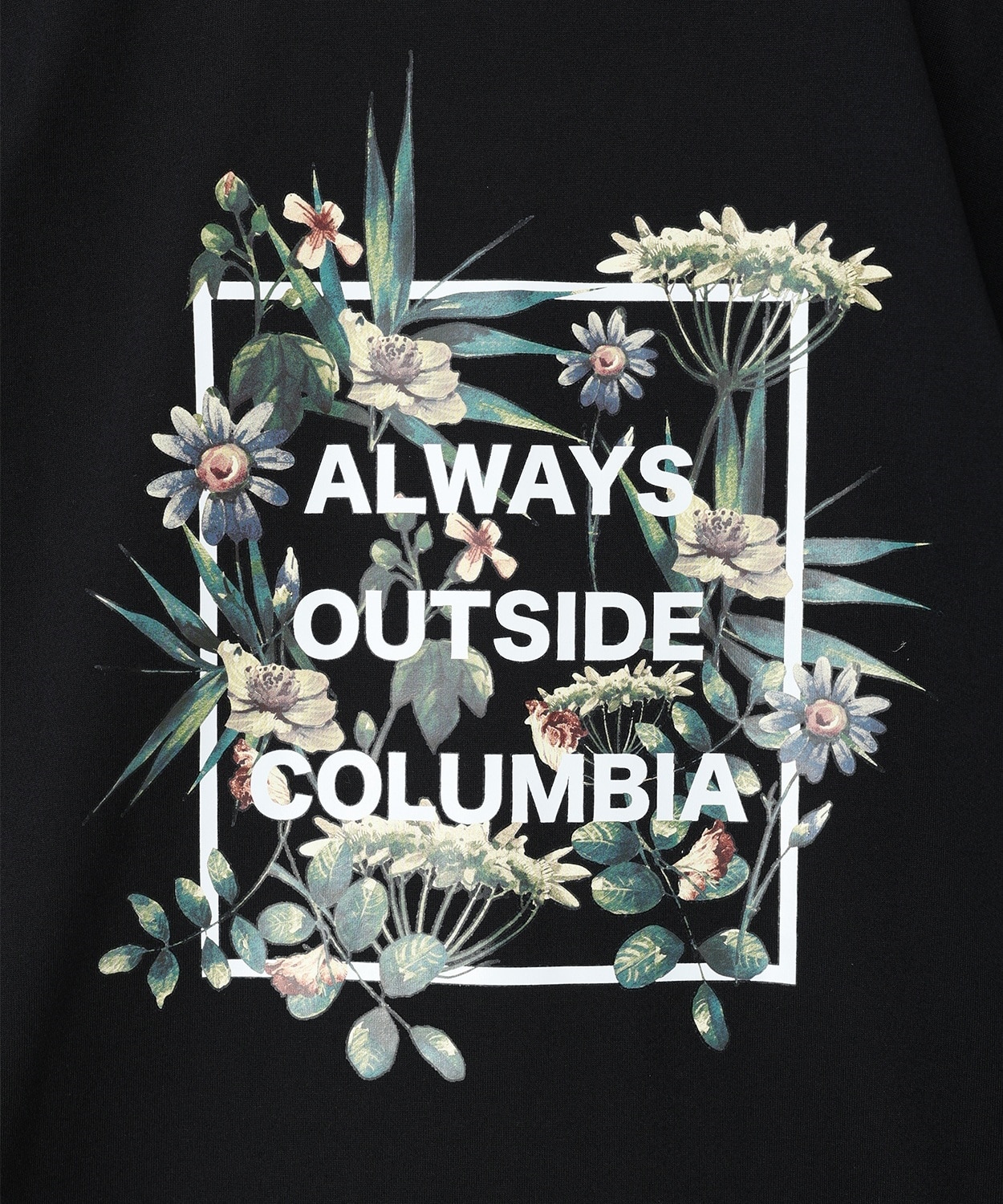 011Black Back Print Botanical