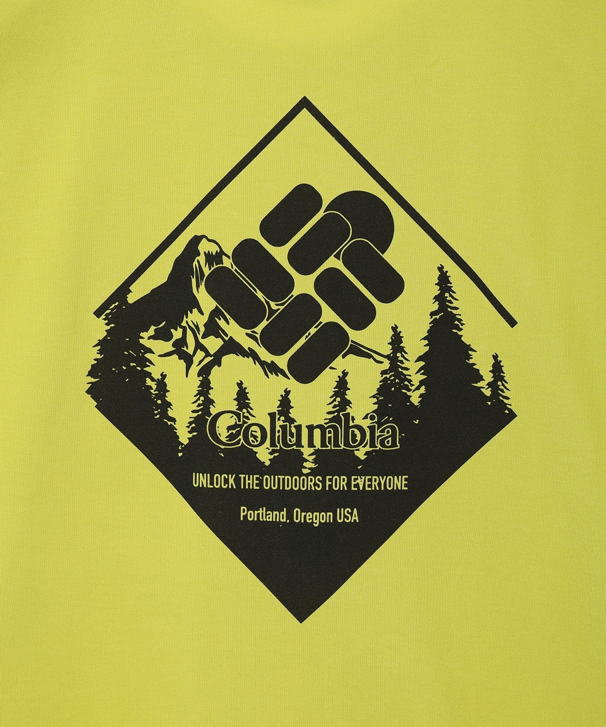 352Bright Olive Back Print
