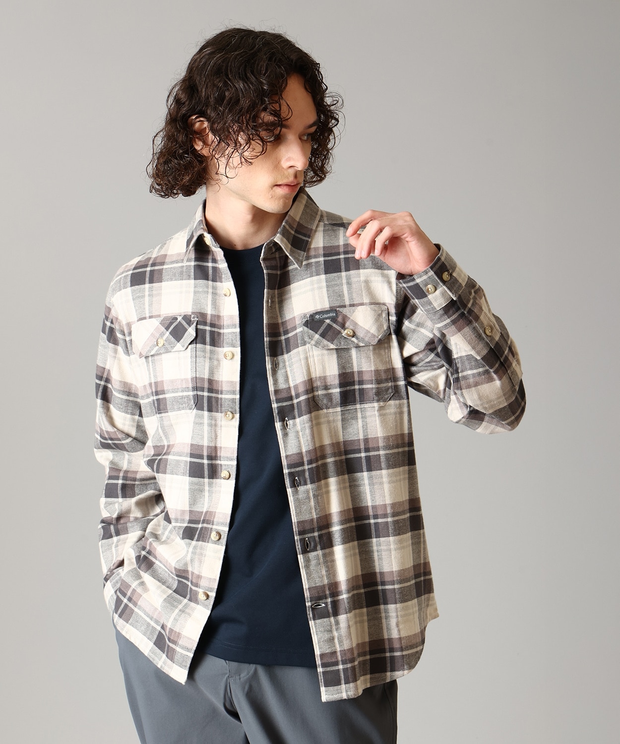 280Dark Stone Dispersed Plaid