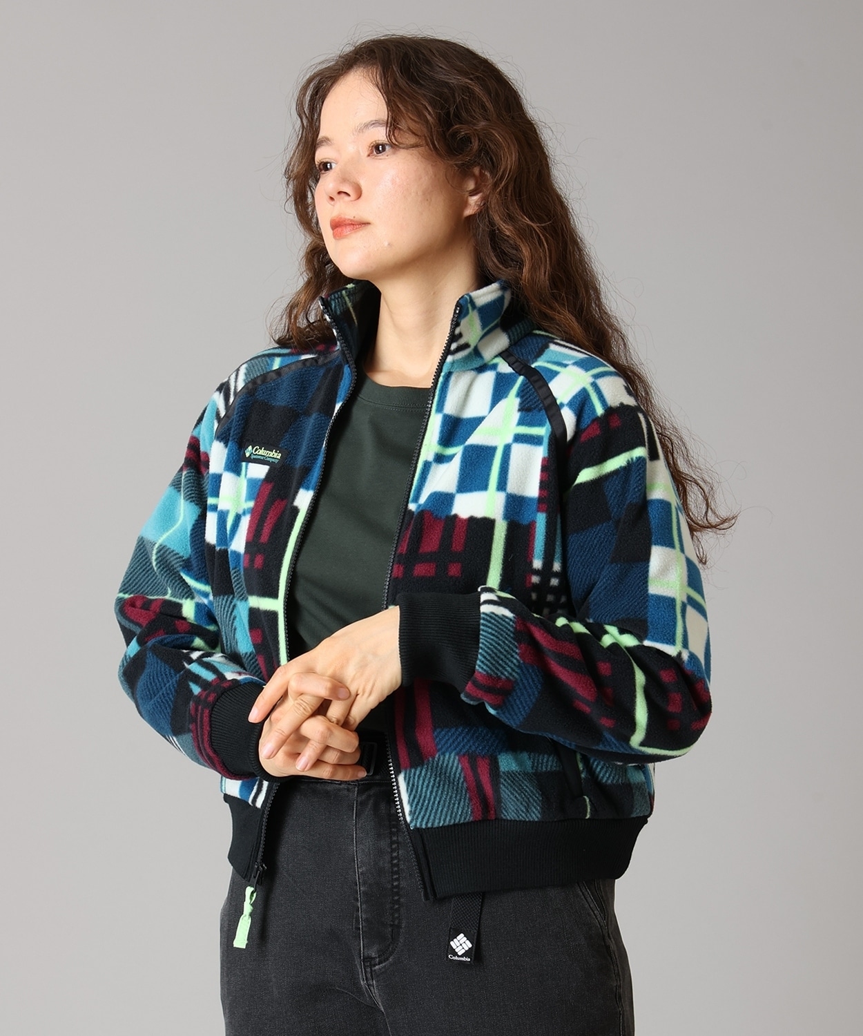 331Teal Plaidpatch Black