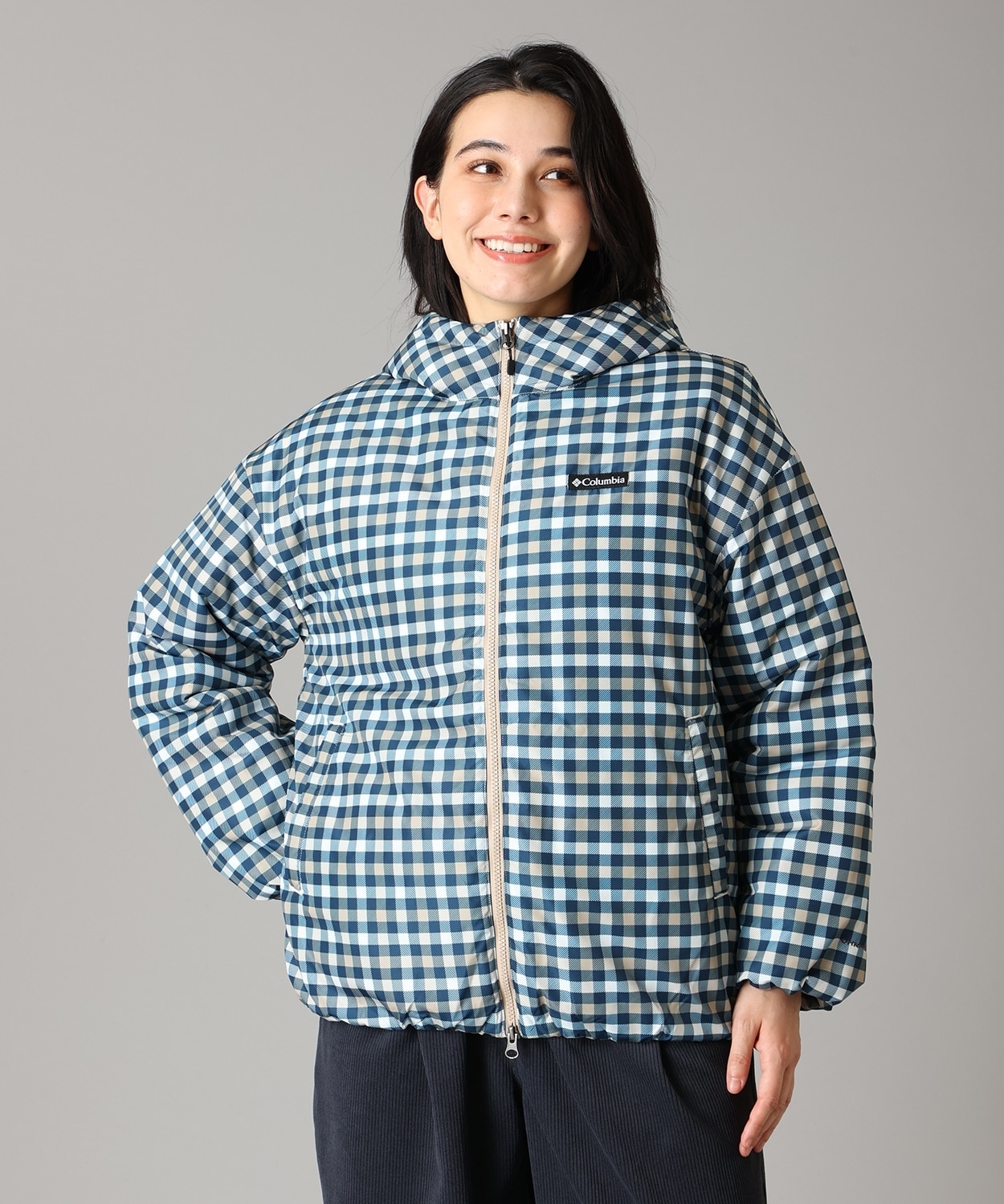 425Columbia Navy Plaid