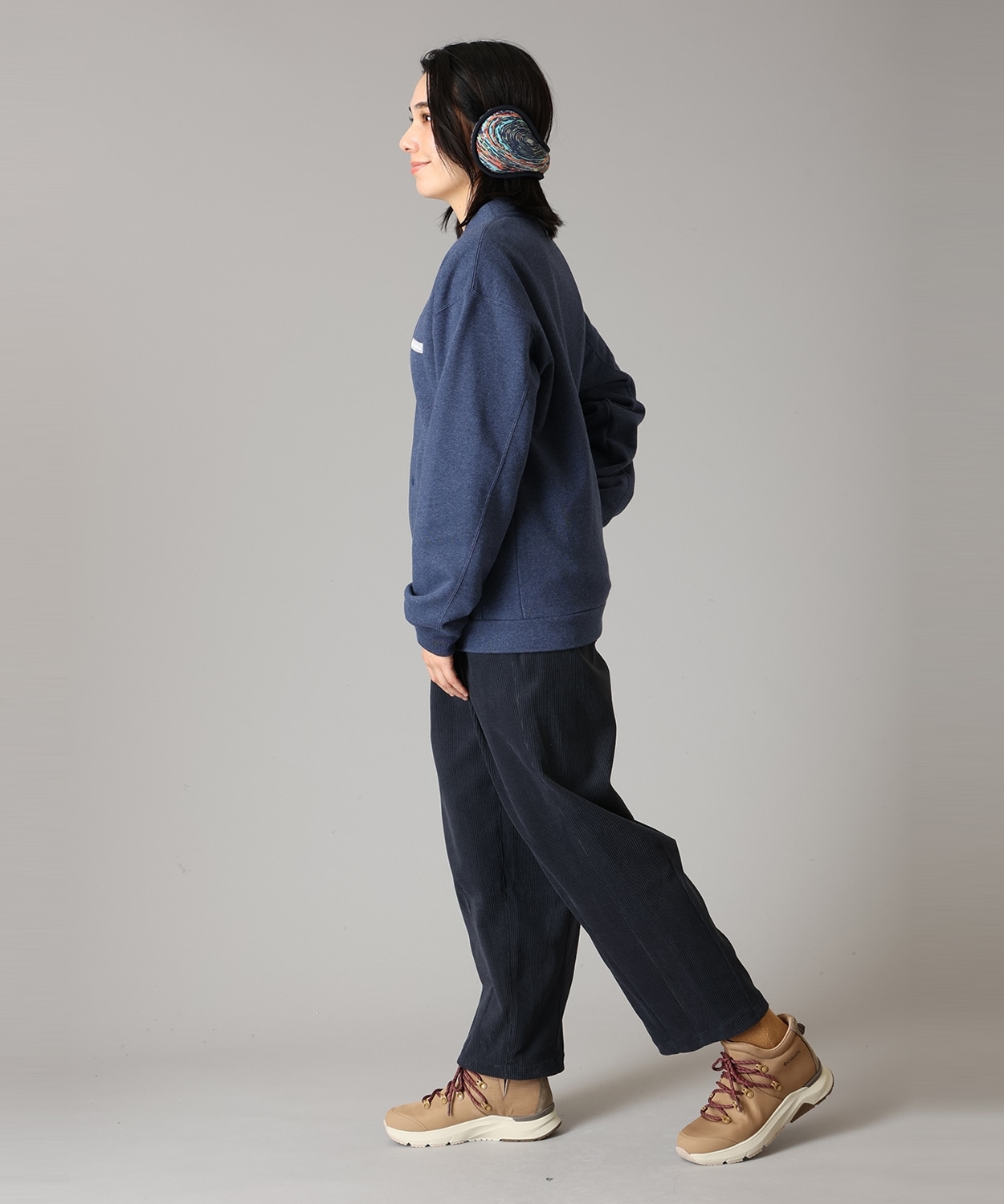 425Columbia Navy Print