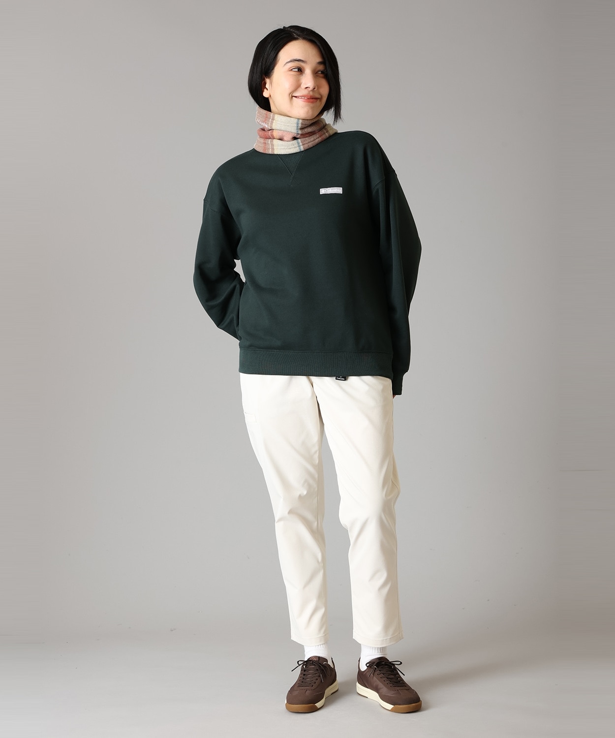 645Sandy Clay Plaid Print