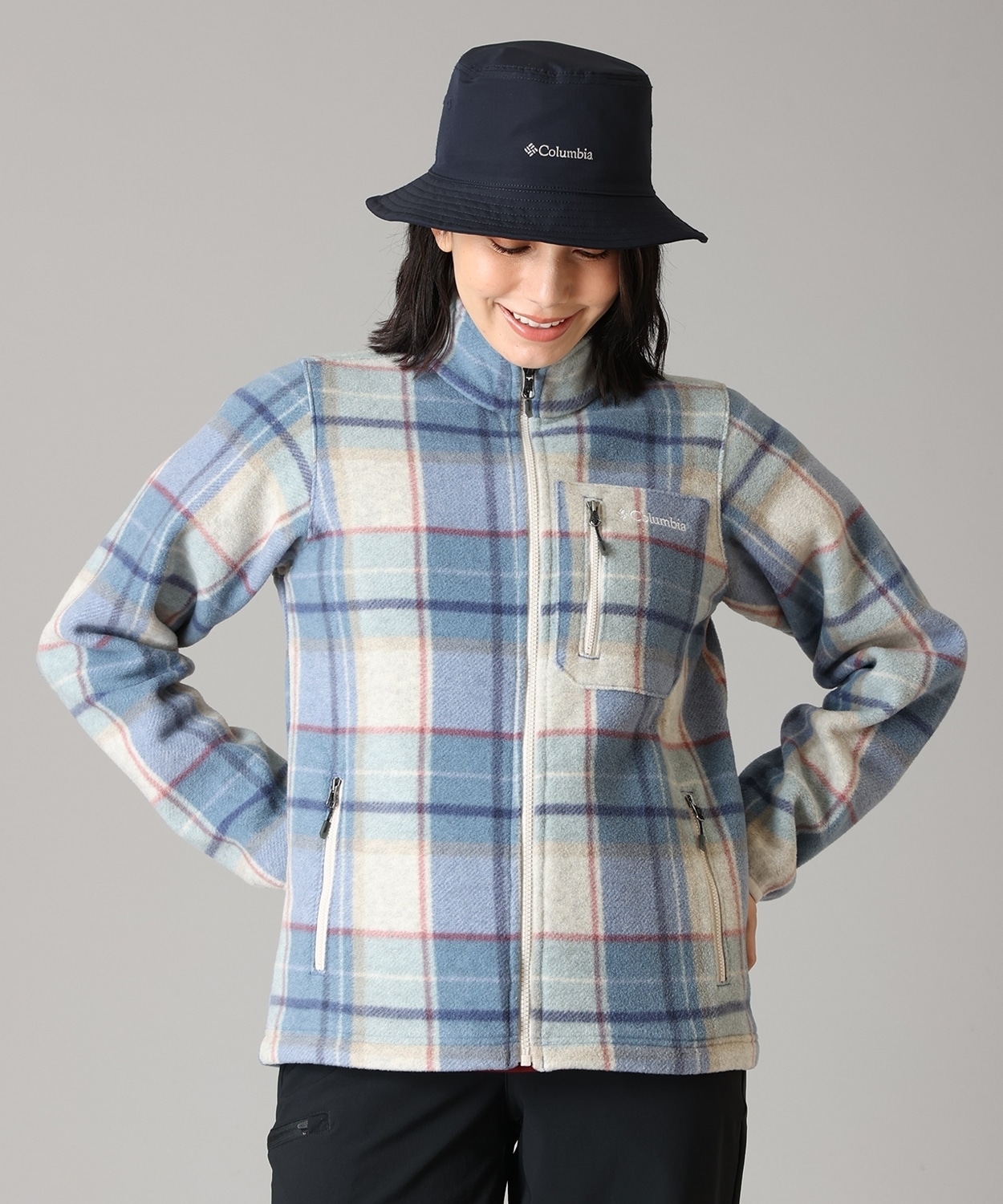 508Bluebell Plaid Print