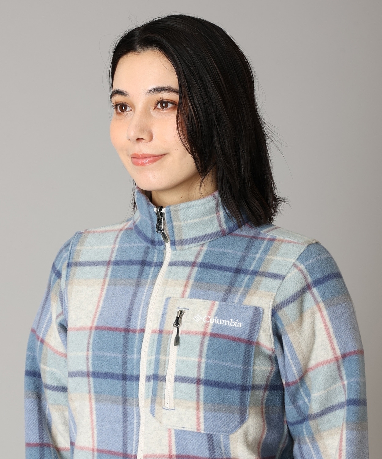 508Bluebell Plaid Print