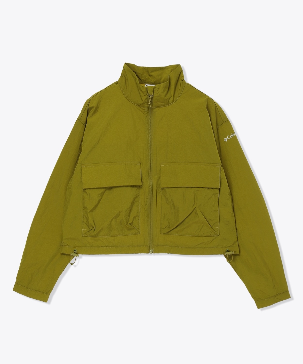パラキューティクロップドカーゴウィンドブレーカー(S Mossy Green