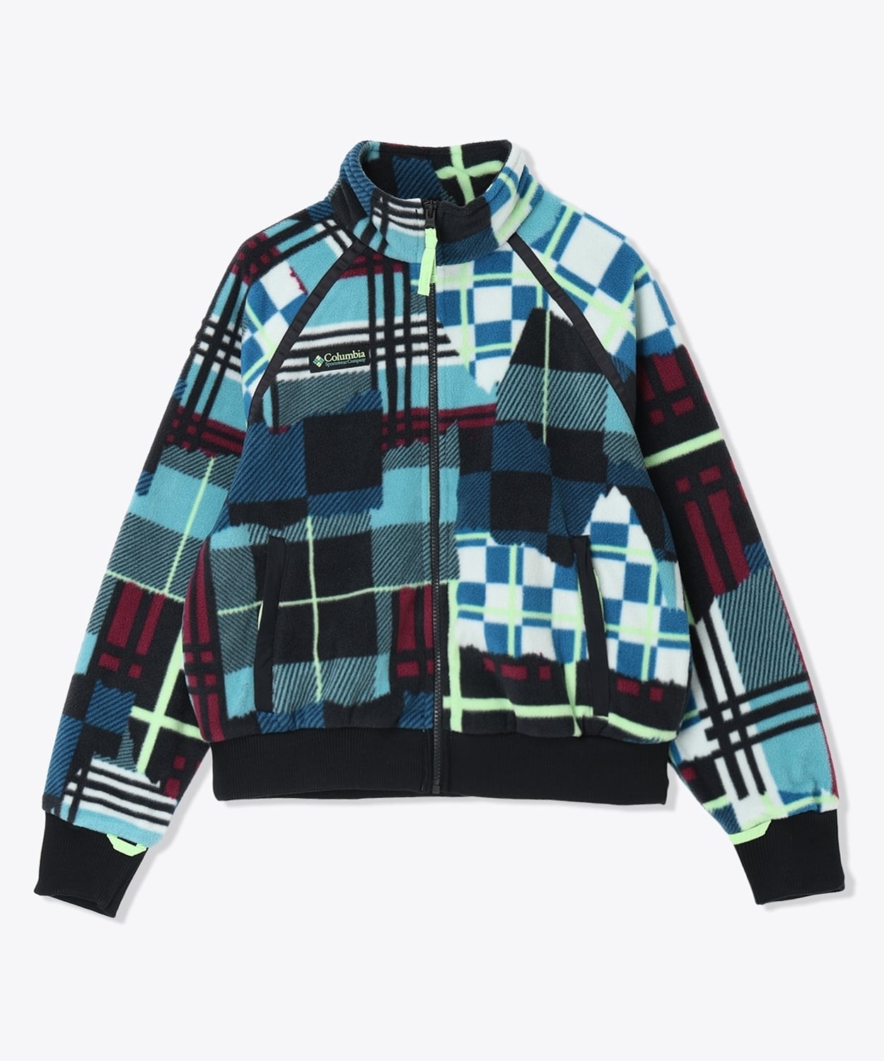 331Teal Plaidpatch Black
