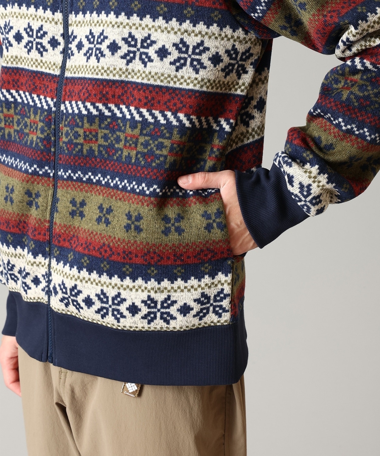 465Collegiate Navy Multi Pattern