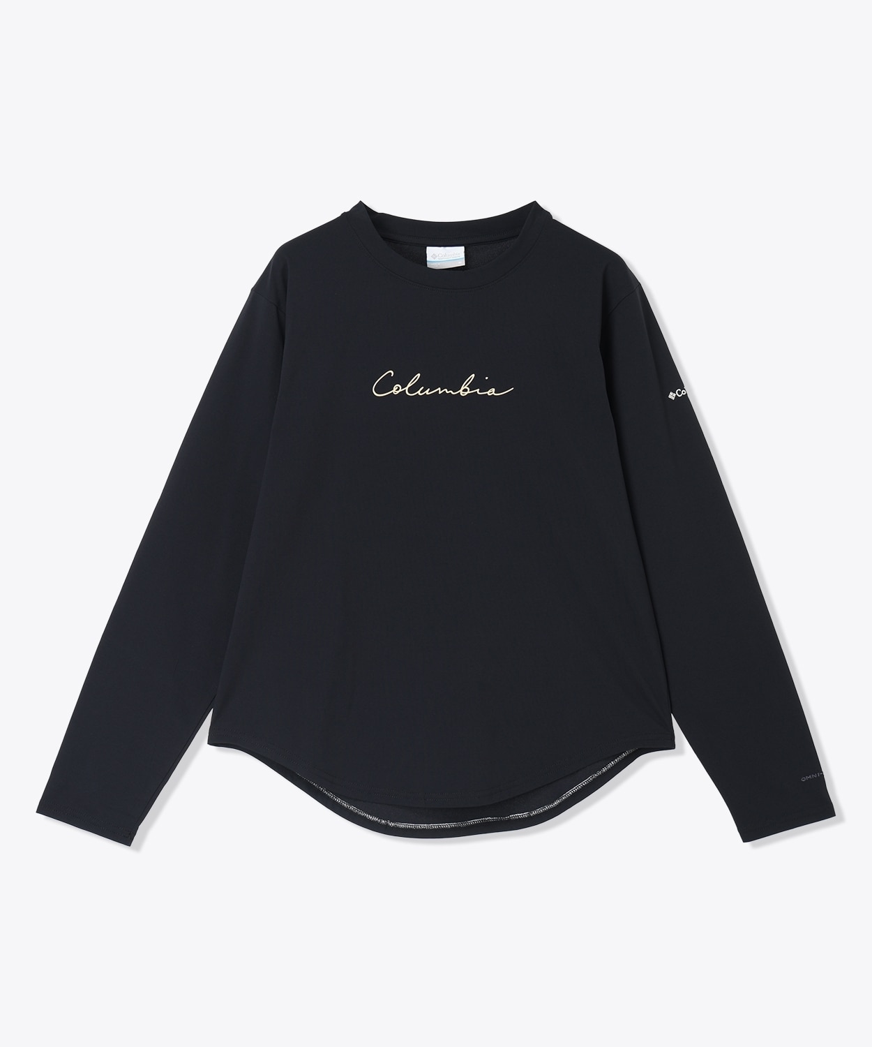 ウィメンズフィットトゥーハイクロングスリーブクルー(S Black