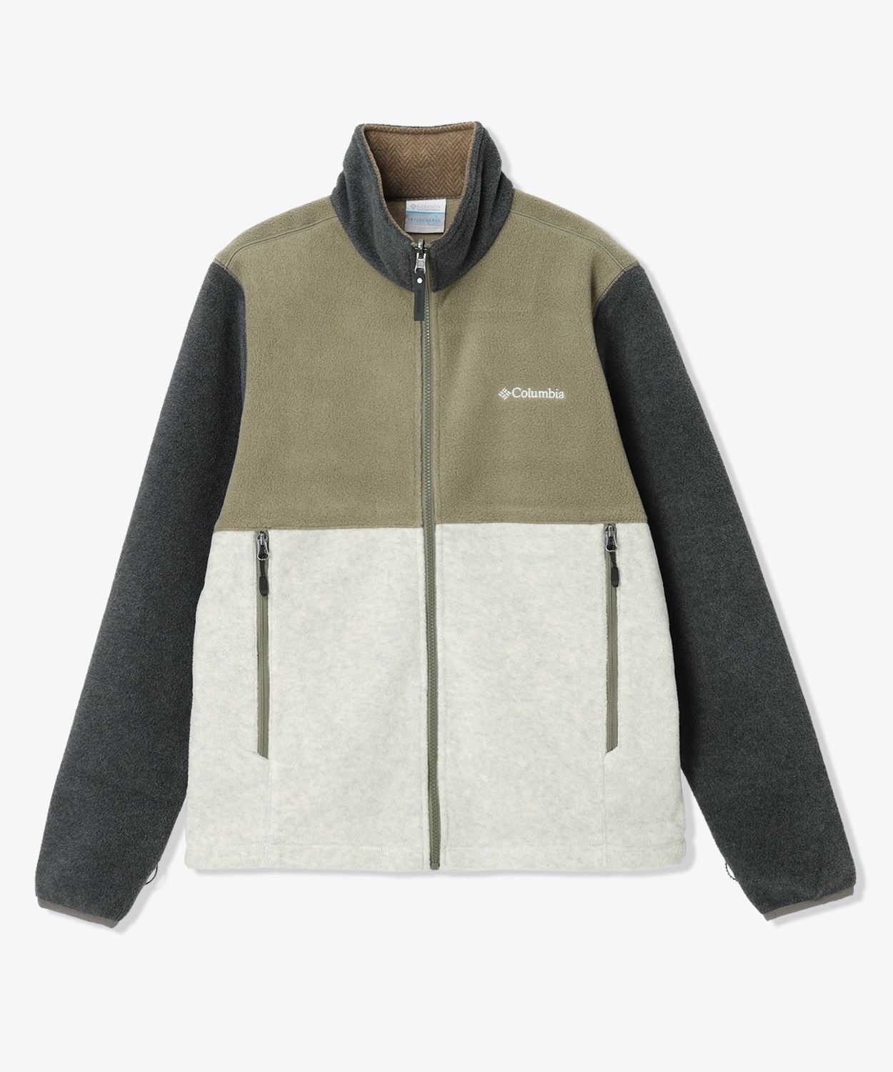 397Stone Green Herringbone