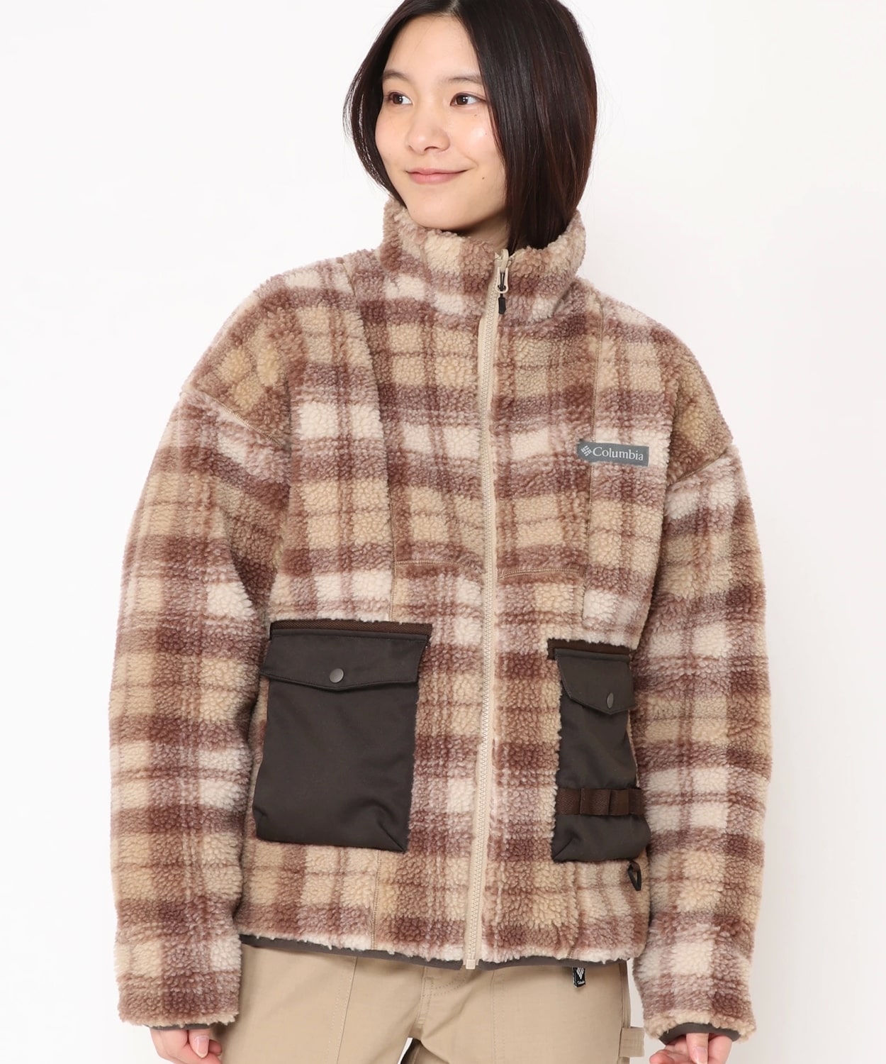 ウィメンズシカゴアベニューパターンドリバーシブルフリースジャケット(S Beach Check): アウトレット商品以外用│コロンビア(Columbia )公式通販サイト