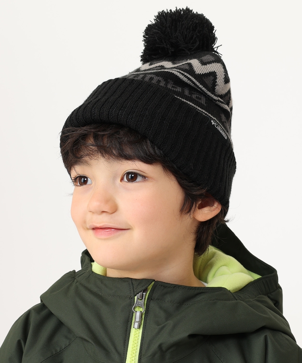 ラペルパスユースニットキャップ(O/S Black)│コロンビア(Columbia