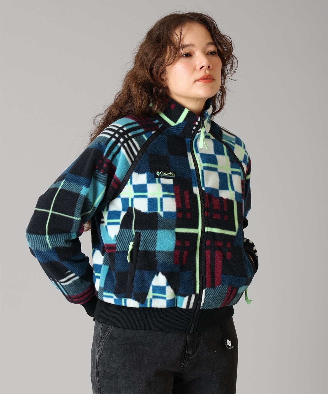 331Teal Plaidpatch Black