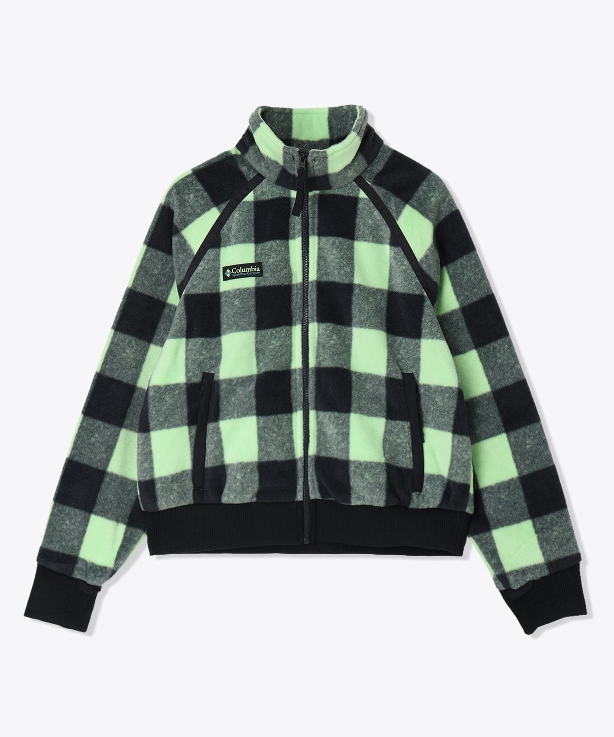 398Lime Glow Buffalo Check Black