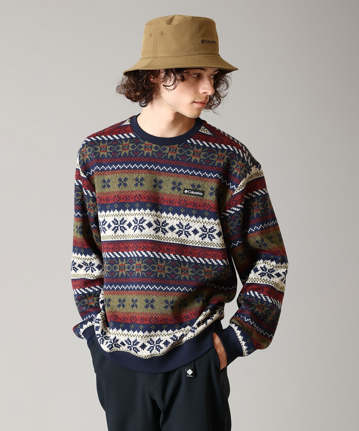 465Collegiate Navy Multi Pattern