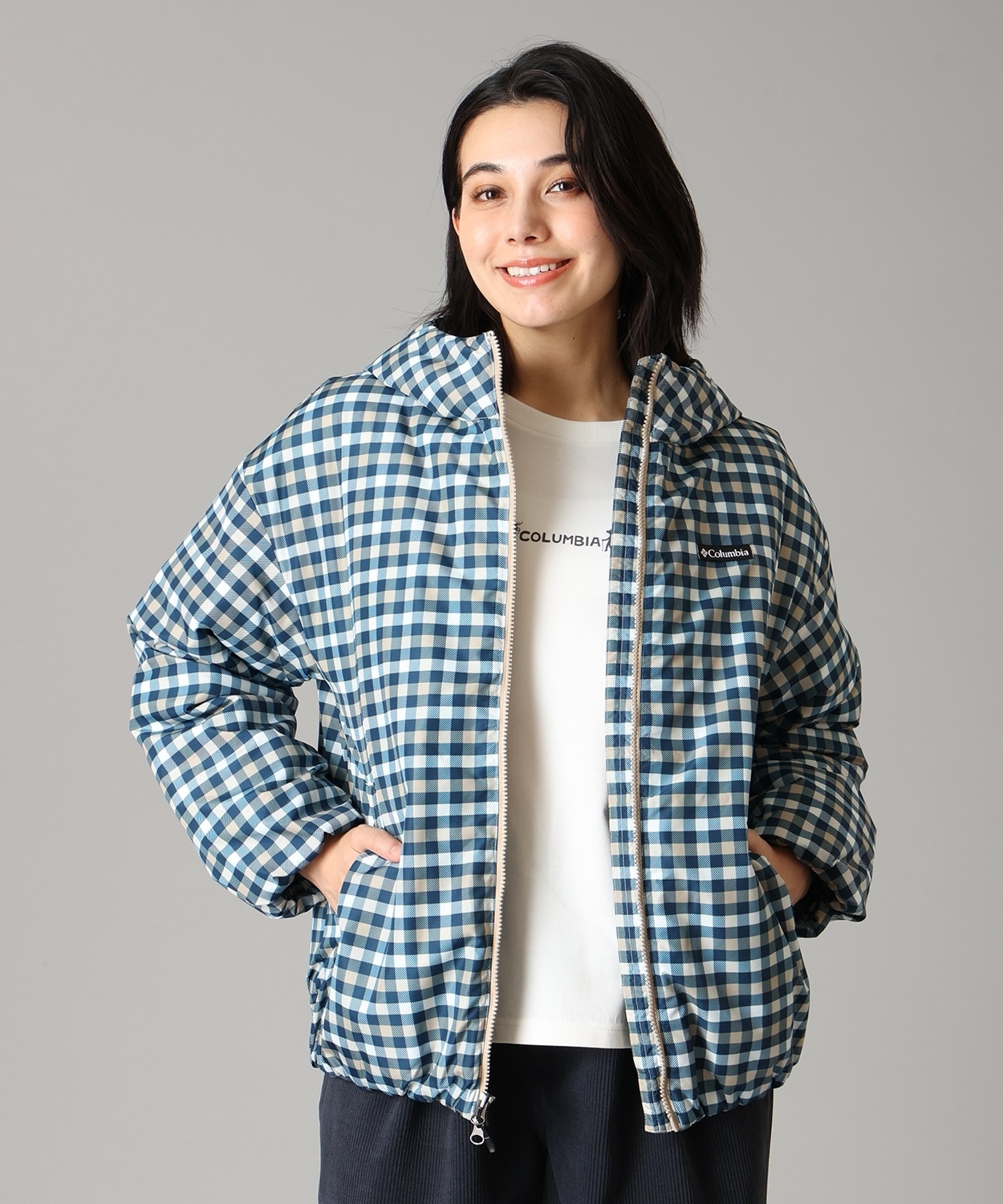 425Columbia Navy Plaid