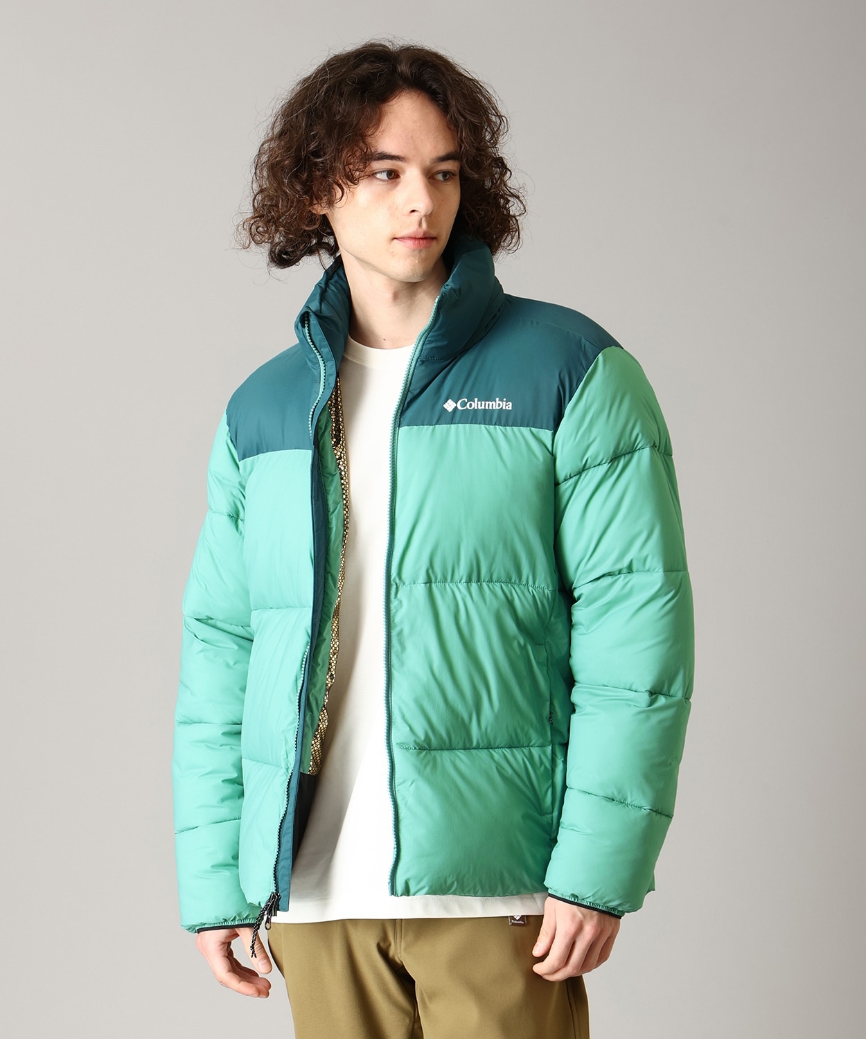 【未使用】コロンビア Columbia スノボジャケットスノボ Sメンズ 緑 エバーフロステッドジャケット(S Light Pumice Dark Stone