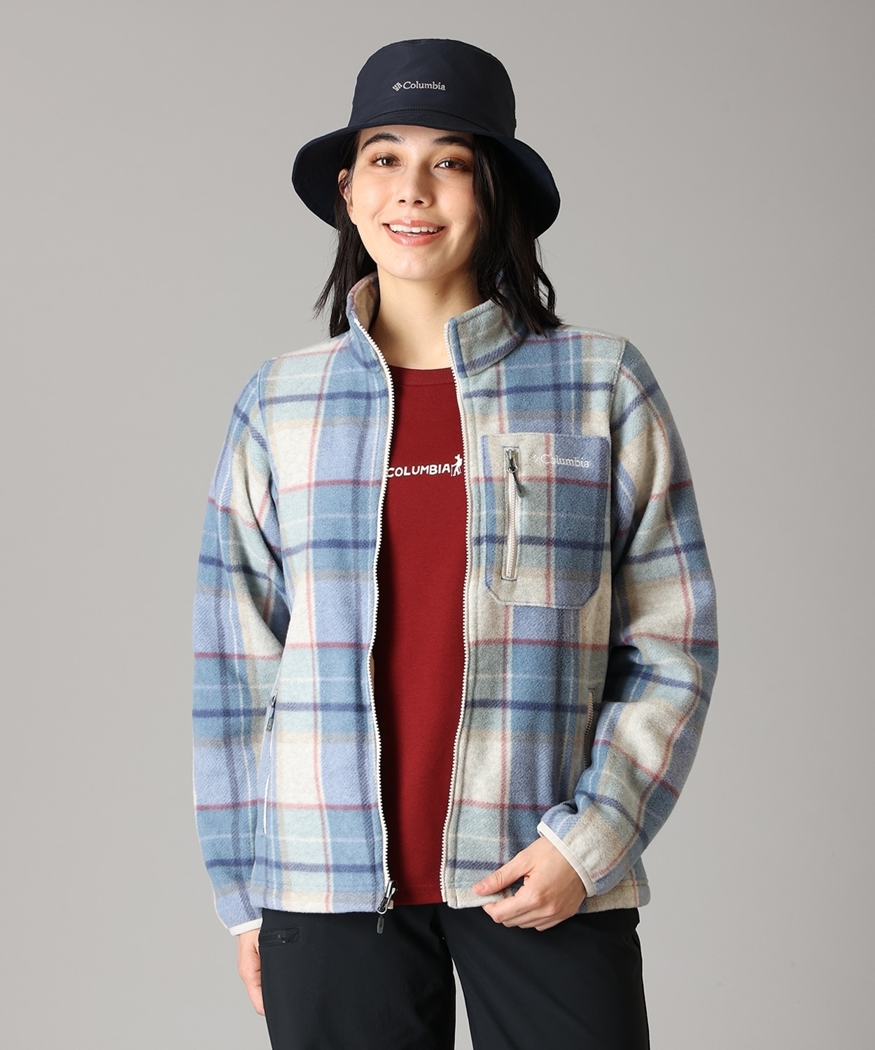 508Bluebell Plaid Print