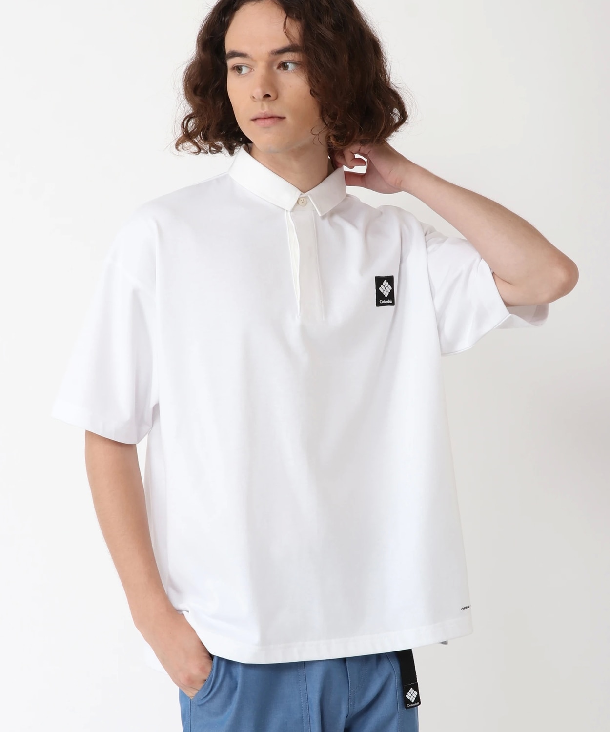 ジェームスブルックショートスリーブラグビーシャツ(S White