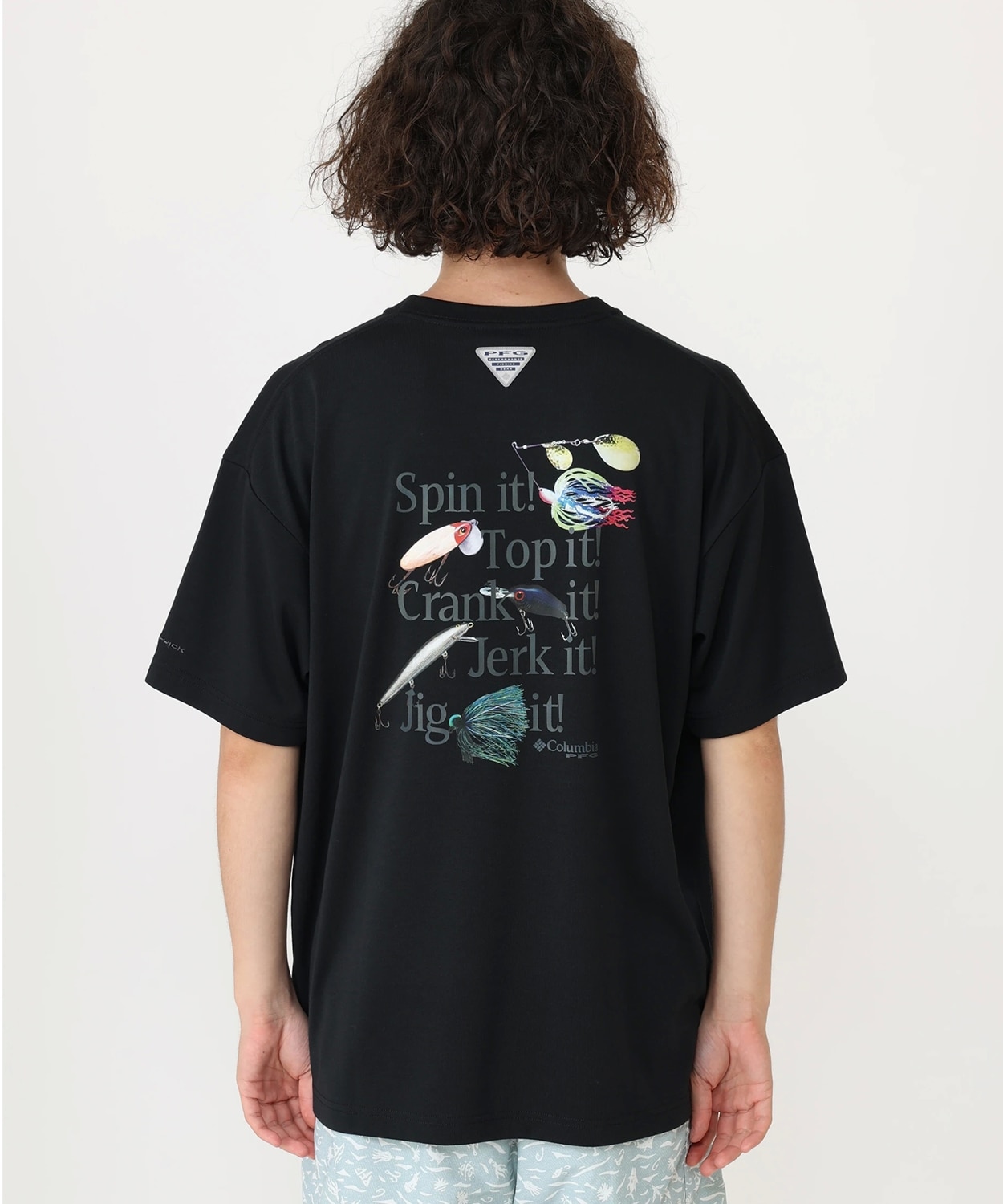 バーンノベルグラフィックショートスリーブティー(S Black  