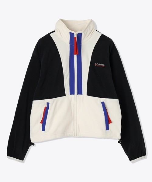ウィメンズバックボールII フルジップフリース(S Black, Chalk