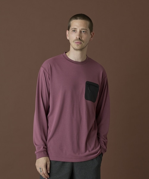 【COLUMBIA BLACK LABEL】シェブロンリザーブポケットロングスリーブTシャツ