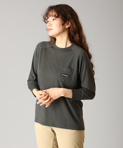 ウィメンズトランキルピークロングスリーブポケットTシャツ