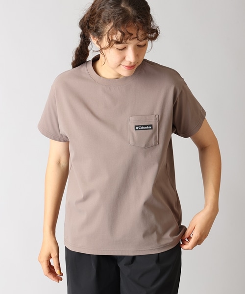 ウィメンズツイードキャナルポケットショートスリーブTシャツ