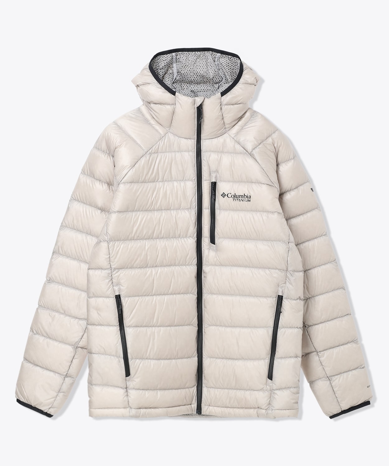 アークティッククレストダウンフーデッドジャケット(S Flint Grey