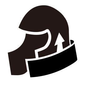 収納可能なフード