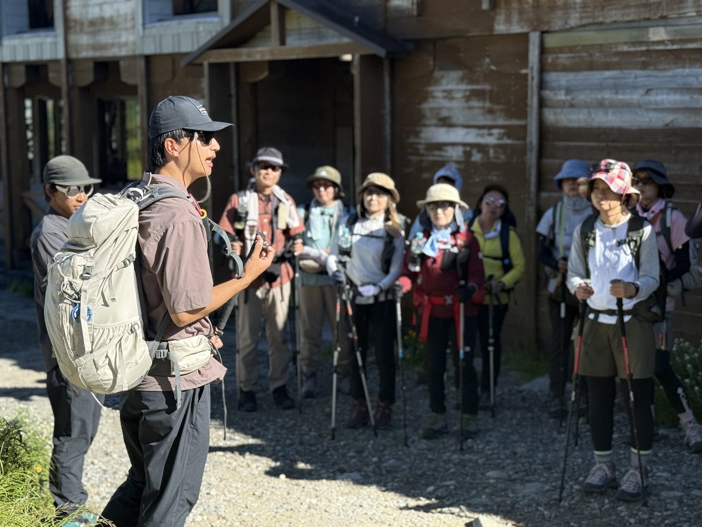 登山学校のようす