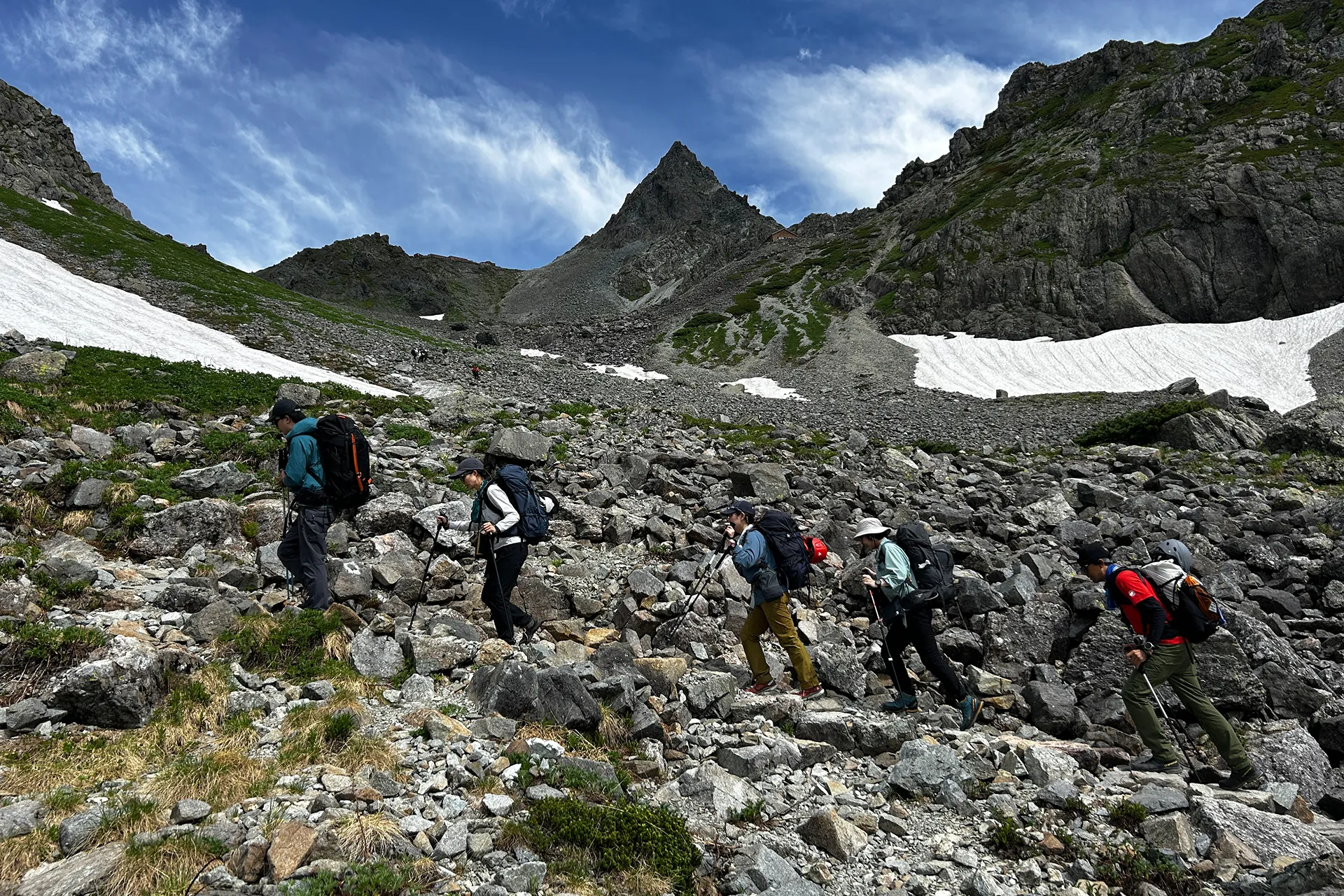 迫力満点の穂先へ!憧れの槍ヶ岳登山
